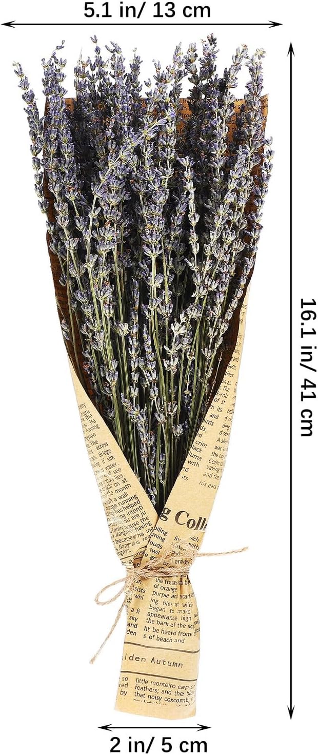 DOITOOL Dried Lavender Bouquet Bundle Artificial Lavender Flowers for Home Decor Wedding Party Centerpieces and Indoor Floral Arrangements