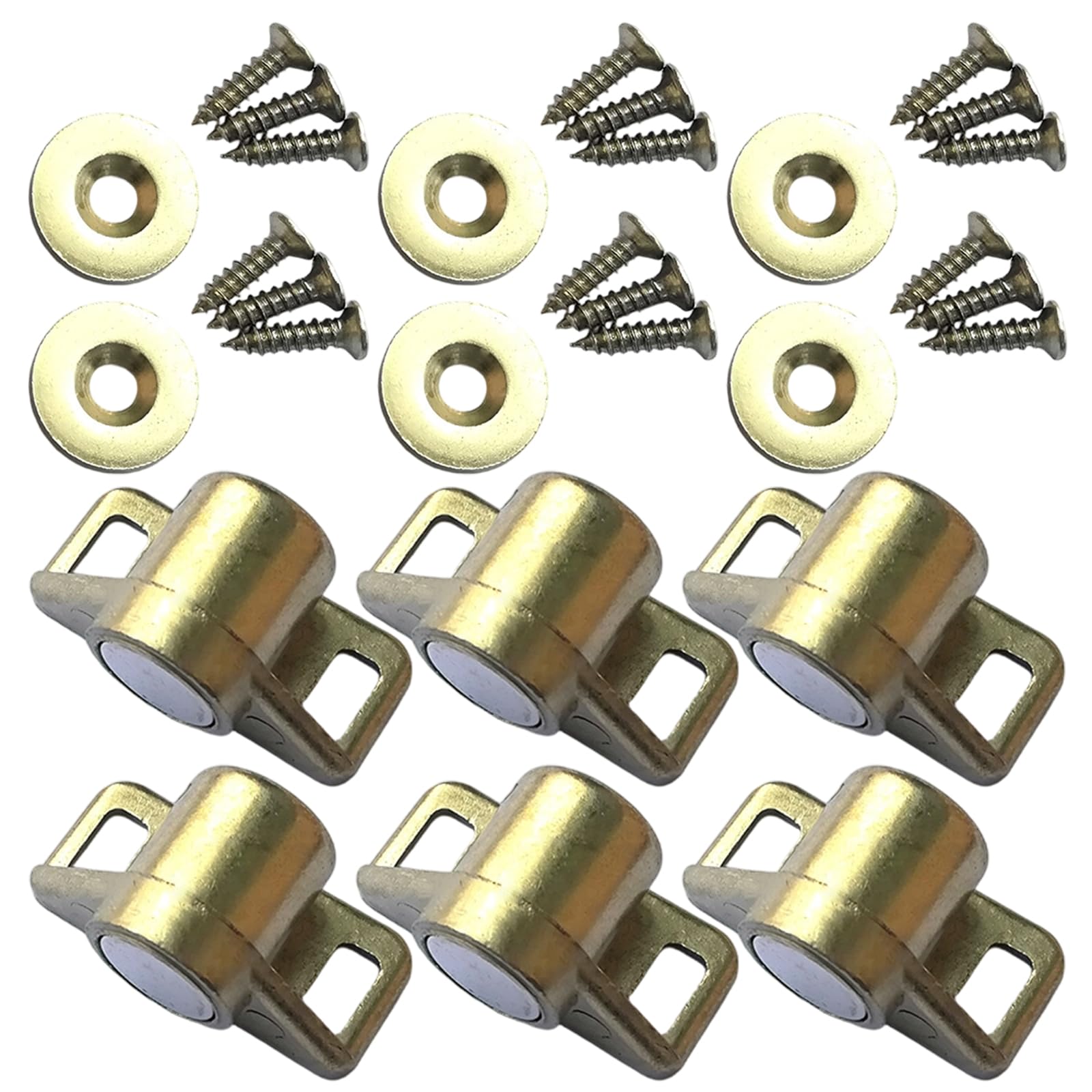 Zbiianxer Gold 6Pack Versatiles Latches Suitable For Cabinets Closets Bookcases And Other Furniture Hardware Easyly Install Latches