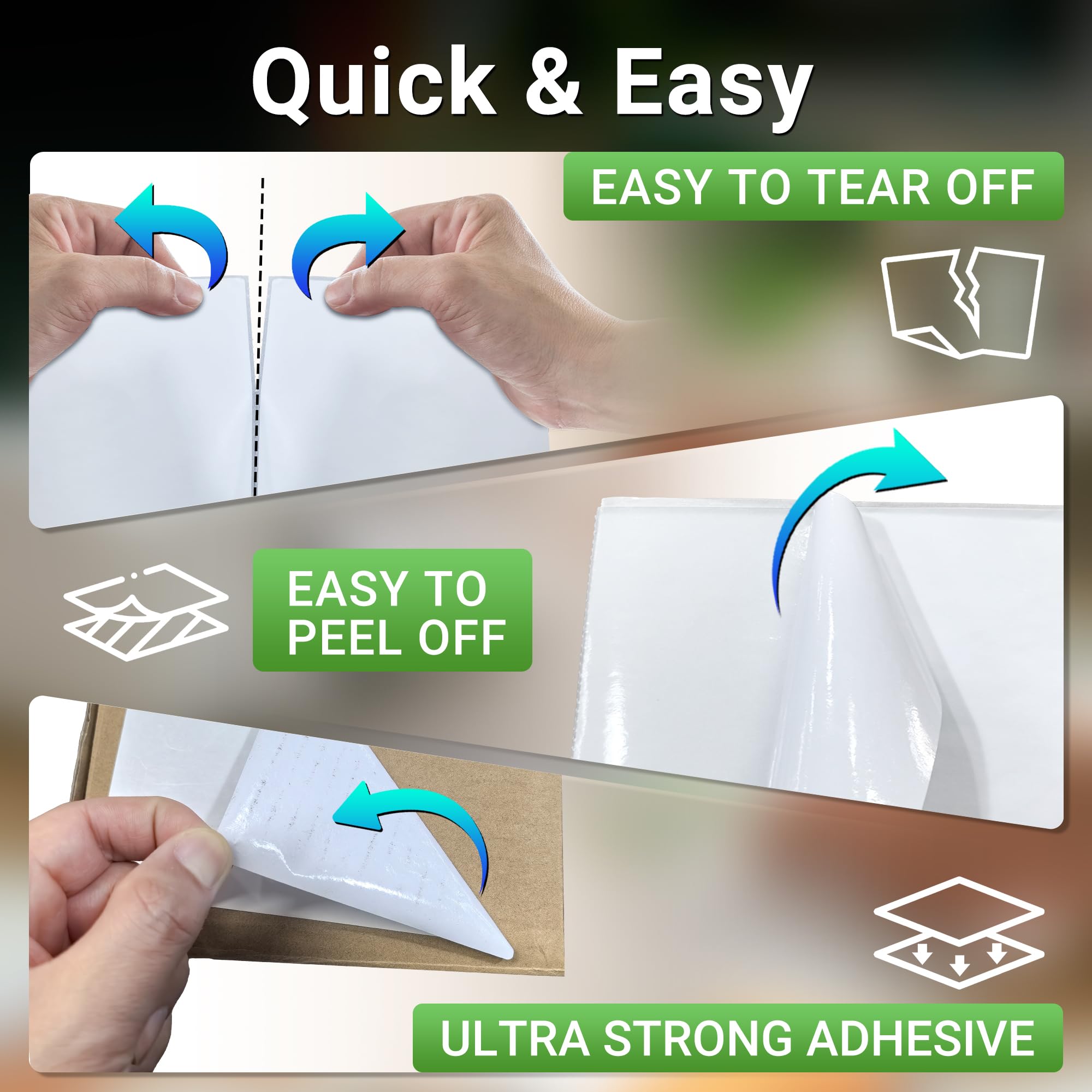 Tera Etichette termiche per spedizioni (10,2 x 15,2 cm) (1000 etichette/stack) senza BPA, senza sbavature, compatibili con varie stampanti, etichette adesive permanenti