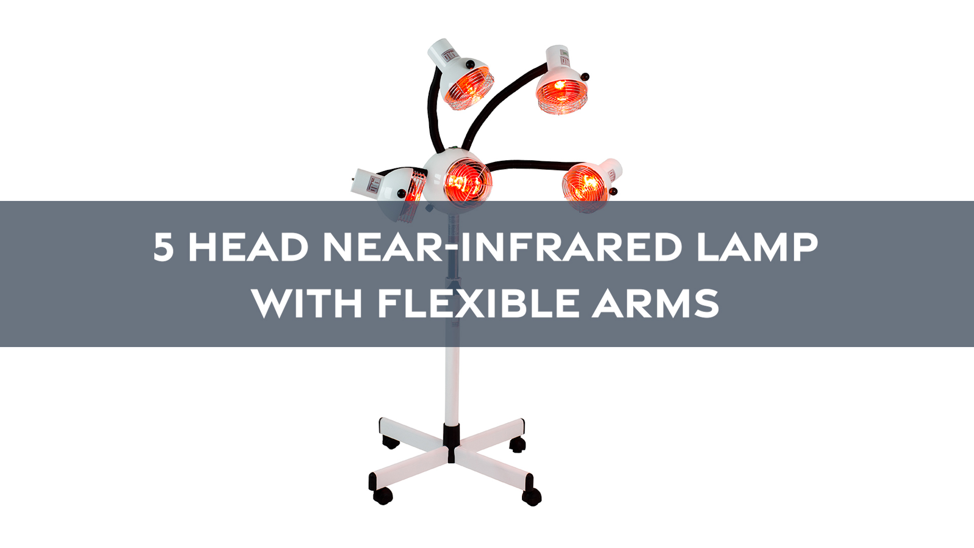 Image of SKINACT 5 Head Infrared Heat Lamp with Flexible Arms, Infra red lamp, Infrared Light