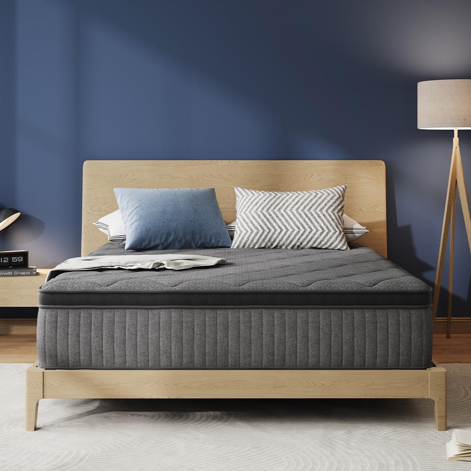 Photo 1 of Avenco Cal King Size Mattress, 10 Inch Cal King Mattress in a Box, Medium Firm Hybrid Mattresses with Smarts™ Coil and Gel Memory Foam for Cool Night Sleep & Pressure Relief, CertiPUR-US Certified