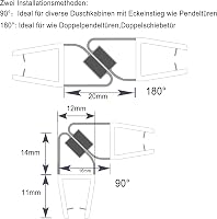 KOOBON Mágneses Zuhanykabin Tömítés 2db 100cm Üvegajtóhoz 6-8mm - 100cm Gerade für 6mm/ 7mm/ 8mm, 2 Sets (4 Pieces) 2