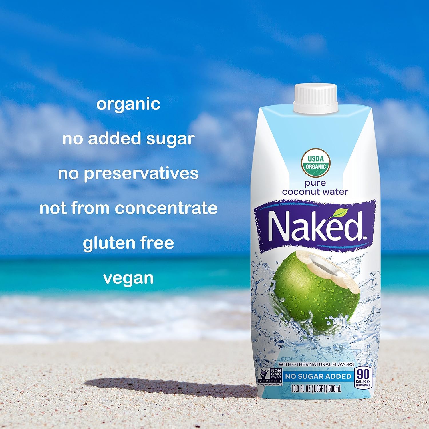 Amazon.com : Naked Juice 100% Organic Pure Coconut Water, USDA