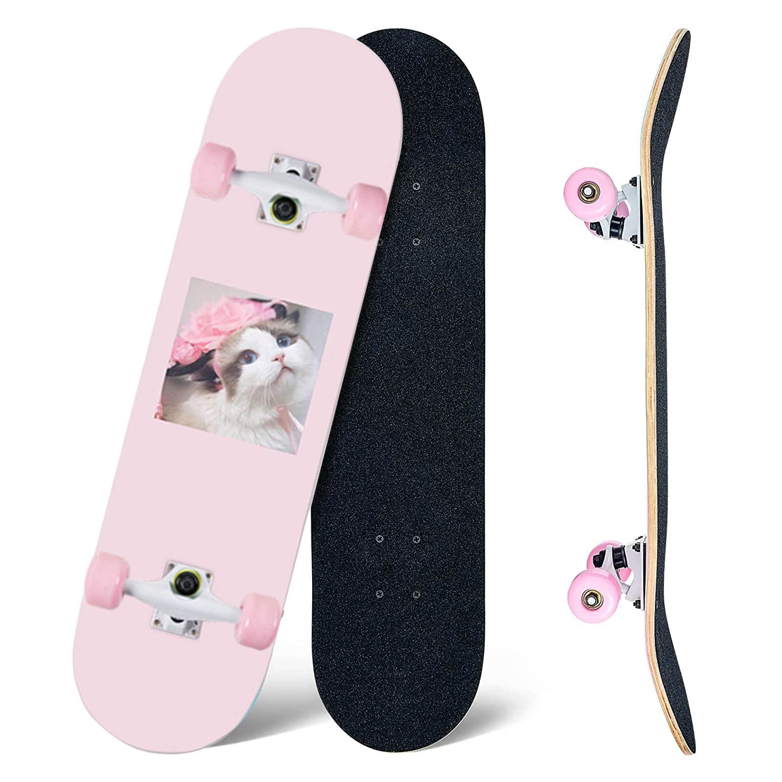 【価格交渉可】スケボー デッキ コンプリート 美品 即出荷 スケボー スケートーボード コンプリート 完成品 無地