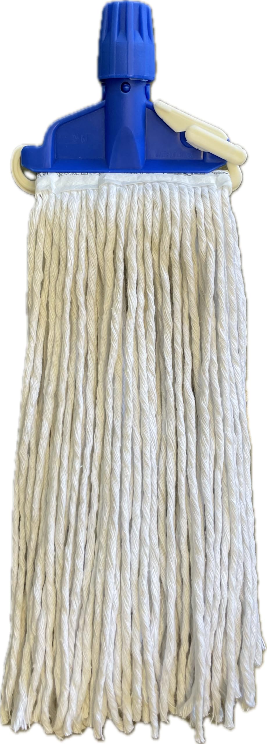 Kit de 3 Piezas de Recambio para mopa de algodón Profesional con Banda de 400 g + 1 Pinza para fregona Blanca