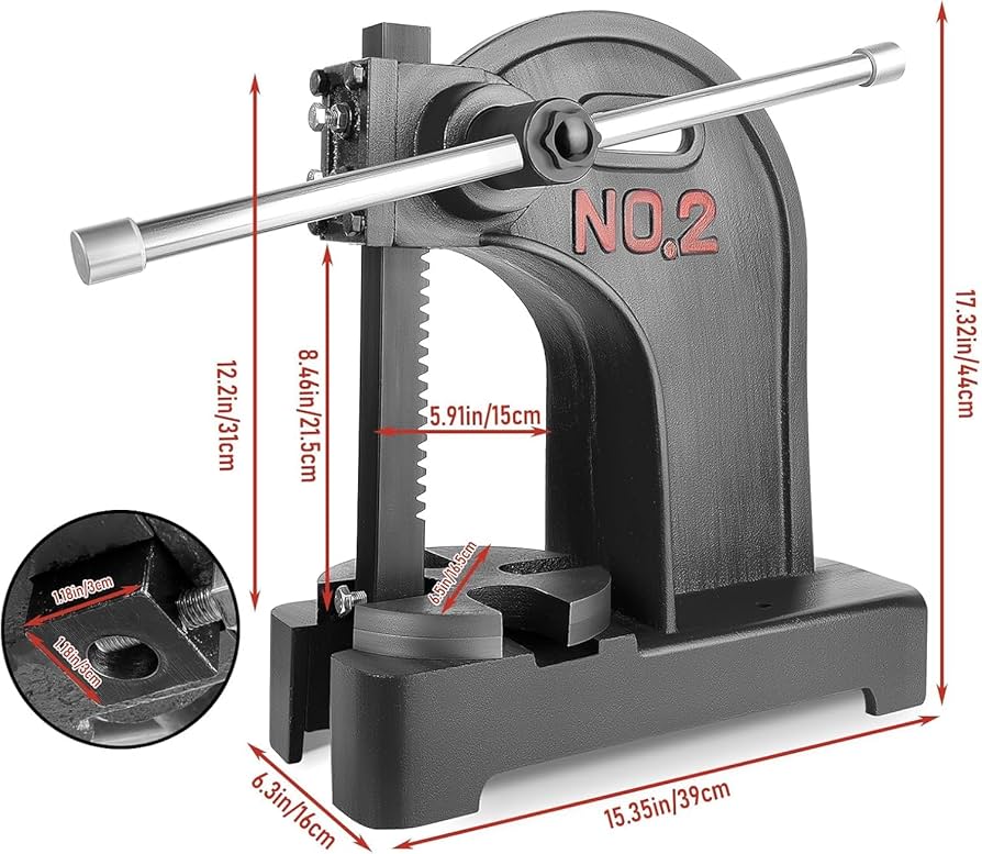 woody press（TH2）31NAT Harbor Freight Press Arbor Press, 2-Ton Manual Arbor Press