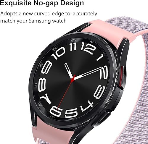 Miniatura 3 de One Click - Correa de nailon sin brecha compatible con Samsung Galaxy Watch 7 FE 6 5 4 1.575 in 1.732 inGalaxy Watch 6 Classic Band 1.850 in 1.693