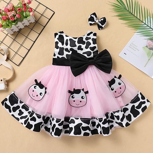 Miniatura 3 de Vestido de princesa para bebé niña, vestido de tutú de cumpleaños con diadema y diadema para sesión de fotos