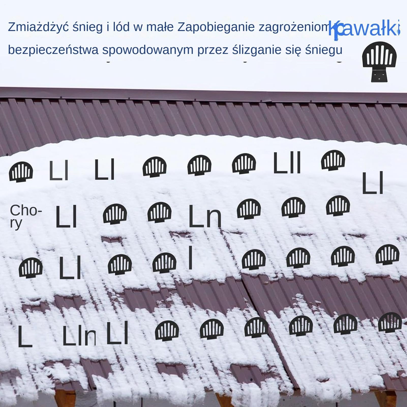 Osłony przeciwśnieżne na dach metalowy Ochrona I Śniegu Oraz Bariery