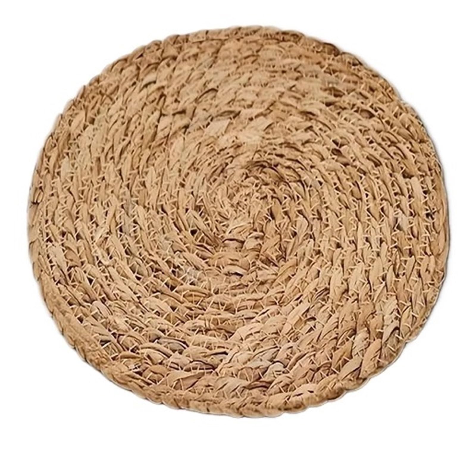 Tovagliette in vimini 4/6/8/10 pezzi tovagliette intrecciate a mano tappetino isolante for la cerimonia del tè, rotonde in rattan cucina di casa decorazioni for matrimoni(6Pcs)