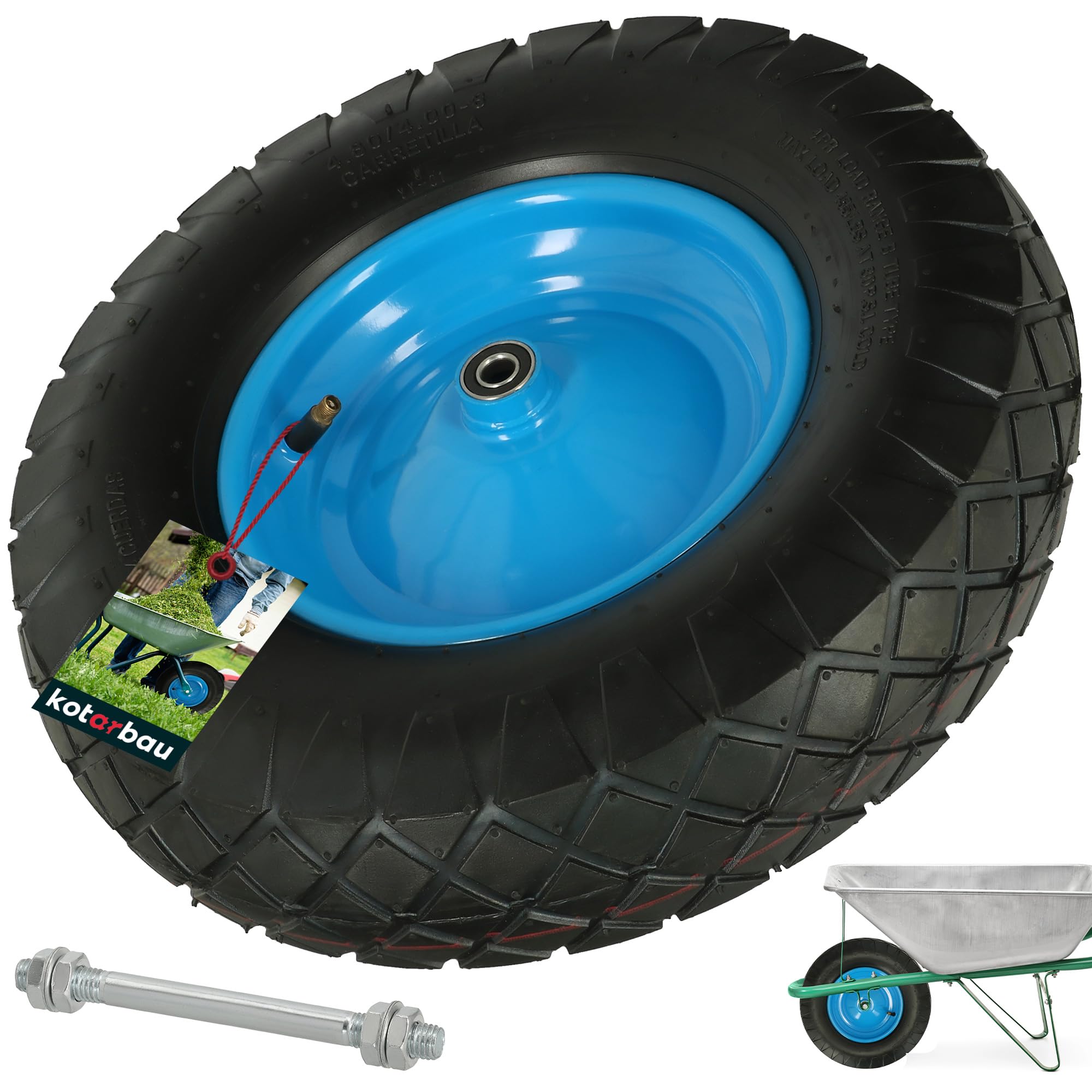 Ruota Di Ricambio Per Carriola In PU - Foto 7