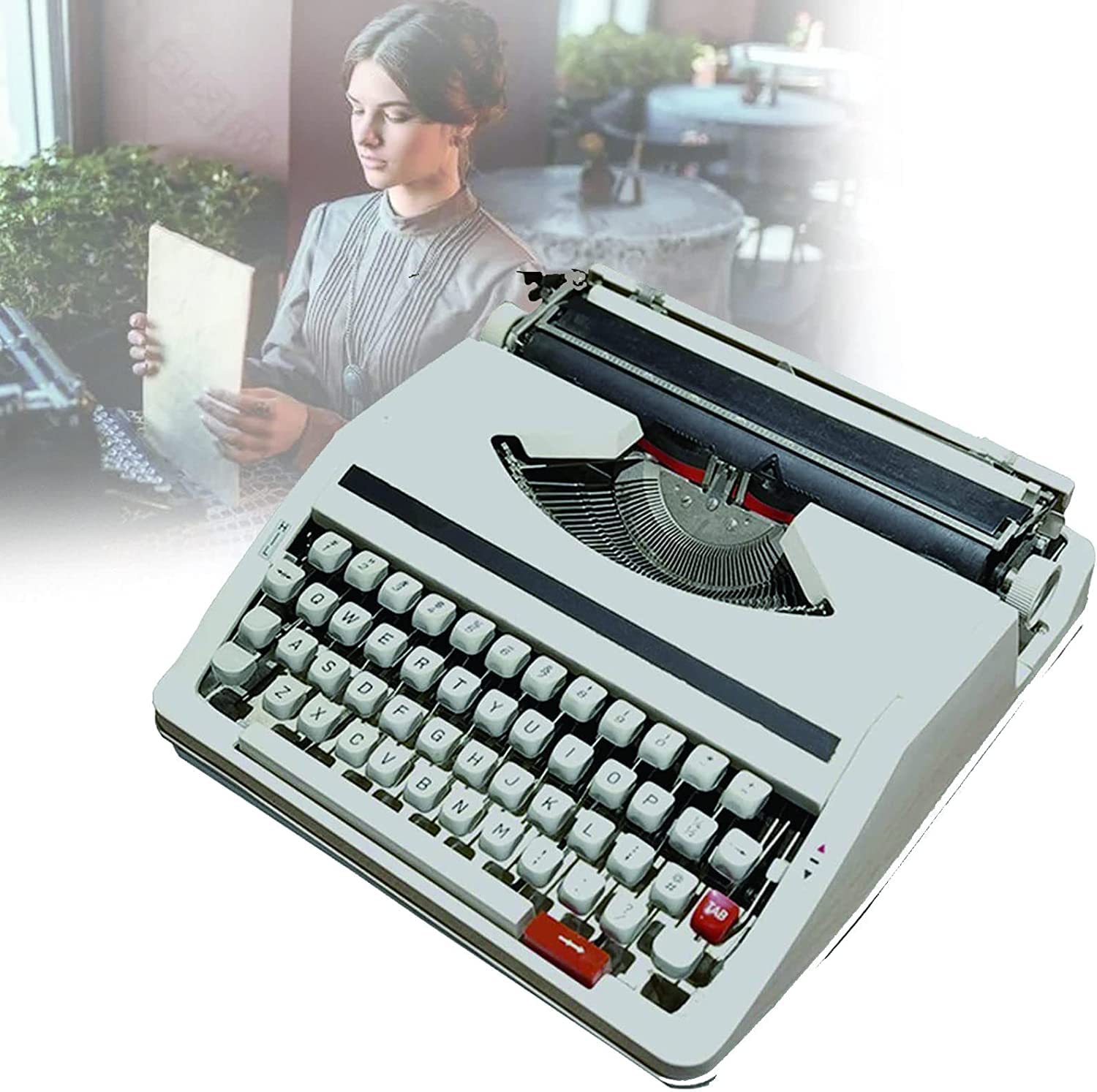 Macchina da scrivere manuale vintage per scrittori - Design portatile per posizioni remote ed esperienza di scrittura nostalgica