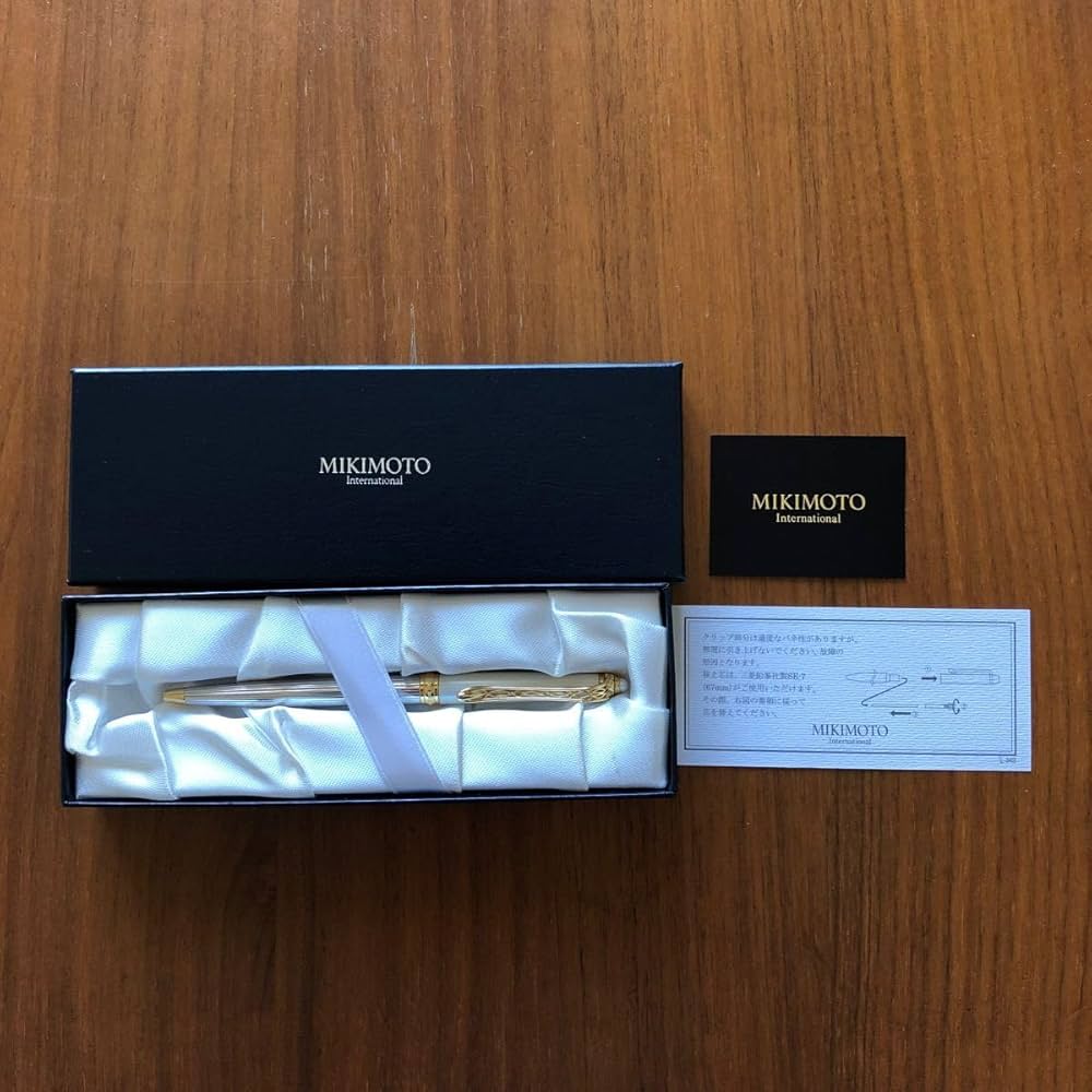 MIKIMOTOボールペン MIKIMOTO 新品同様 ミキモト ボールペン ブルー 金属製
