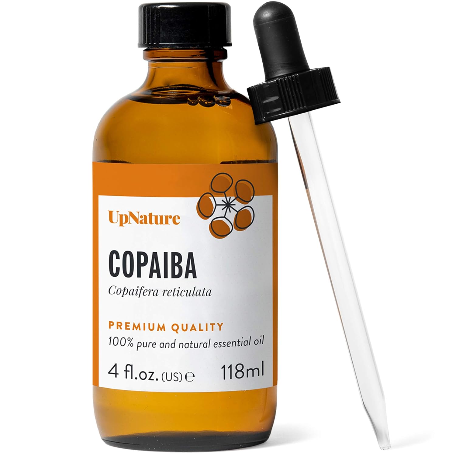 Copaiba Essential Oil 4 OZ - Pure, Natural, Undiluted, Unfiltered, Non-GMO - Heal Scars and Improve Skin Health - Reduce Pain and Relieve Congestion - Soothe and Calm Skin - with Dropper : Health & Household