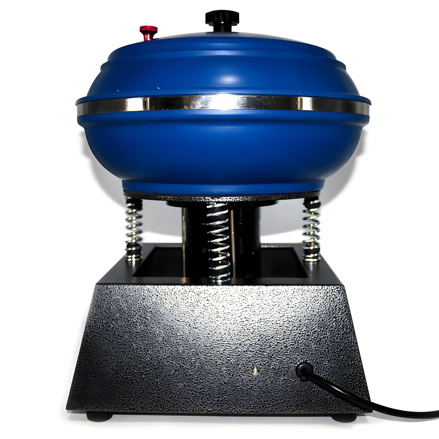 QuinteZhenTially 120 W Jade Grinding Polishing Machine,12 Inch Vibratory Tumbler,Medium Vibration Polisher,Vibration Grinder,Speed 2500rpm,for Metal Parts,Gemstones Blue
