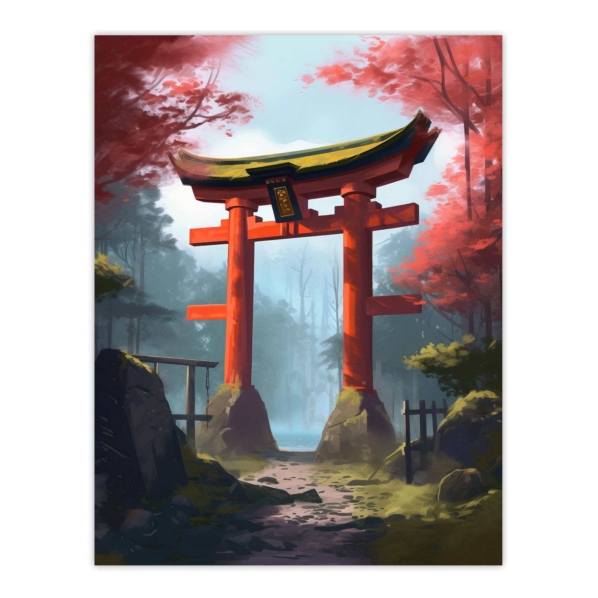 Artery8 Poster - Torii Gate Landscape - W18" x H24"