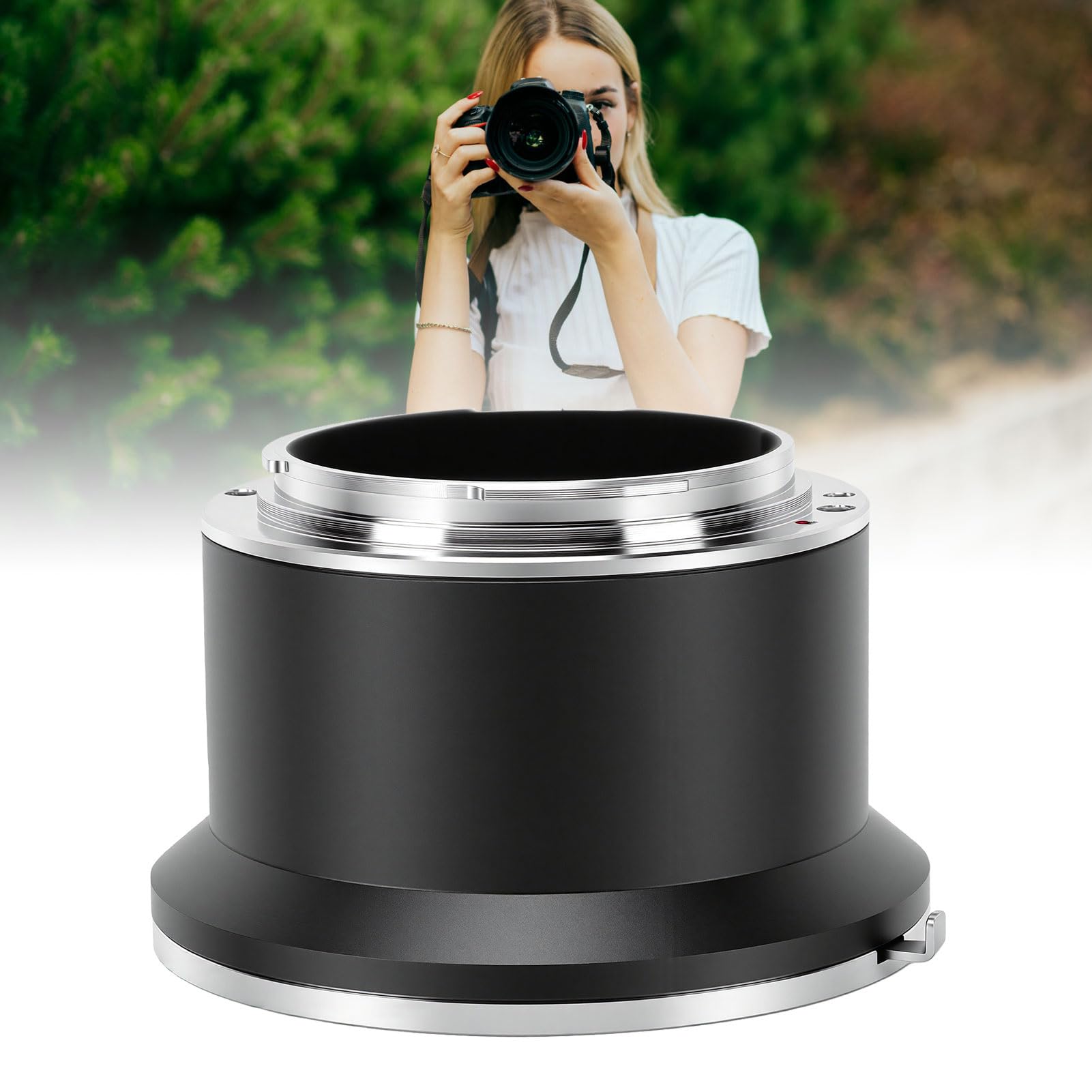 Objektivadapter Adapterring, Mamiya 645 (M645) Objektivadapter auf Canon RF-Mount für Canon EOS R/RP/RF/R5/R6/R62/R7/R8/R10/R50 spiegellose R-Mount-Kameras