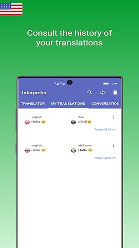 O tradutor intérprete para tradução e dicionário