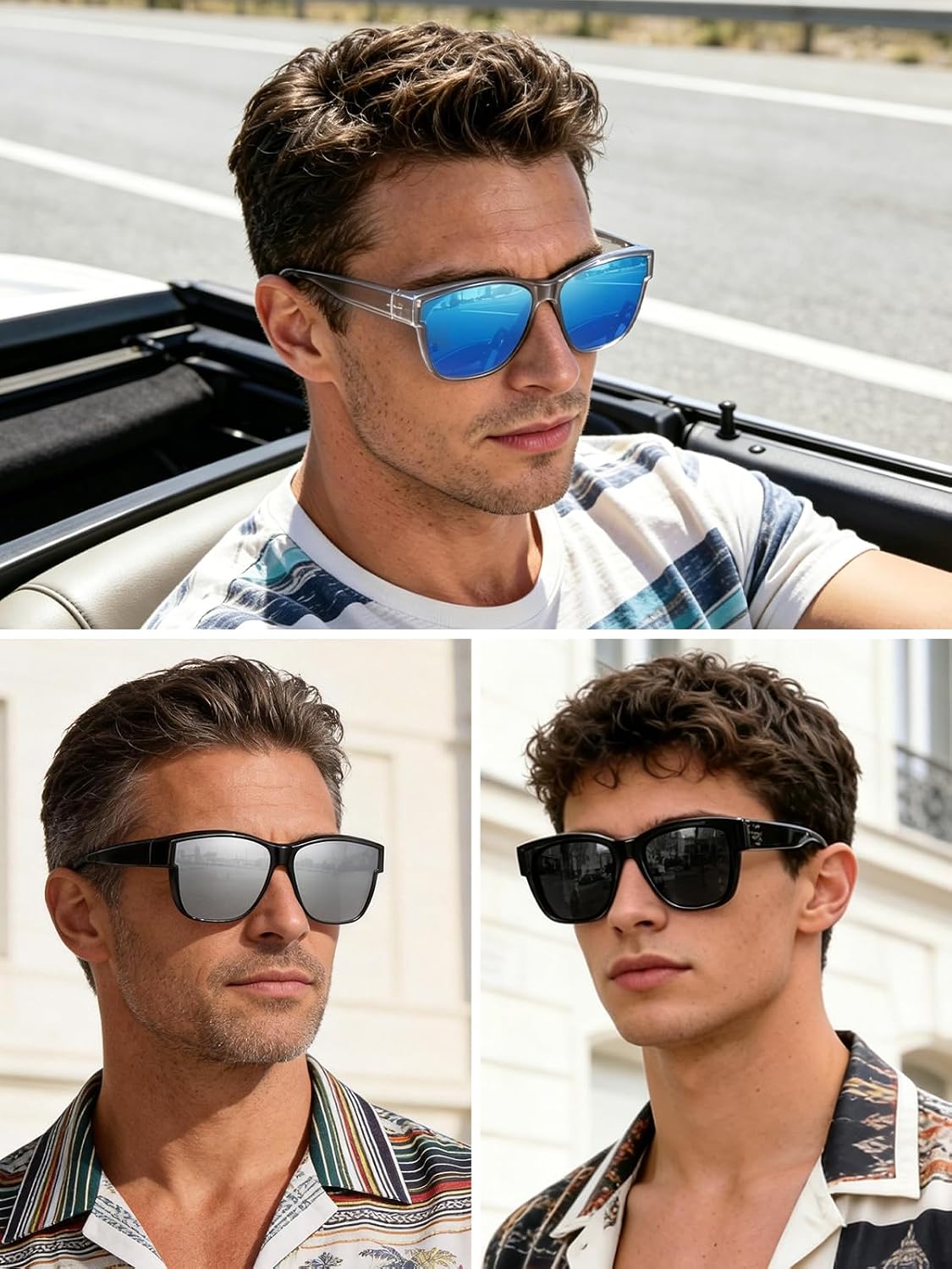 Wzerry Polarized Sunglasses Over Glasses for Women - Fit Over Glasses UV400 Protection Large Shades for Driving & Outdoor thumbnail