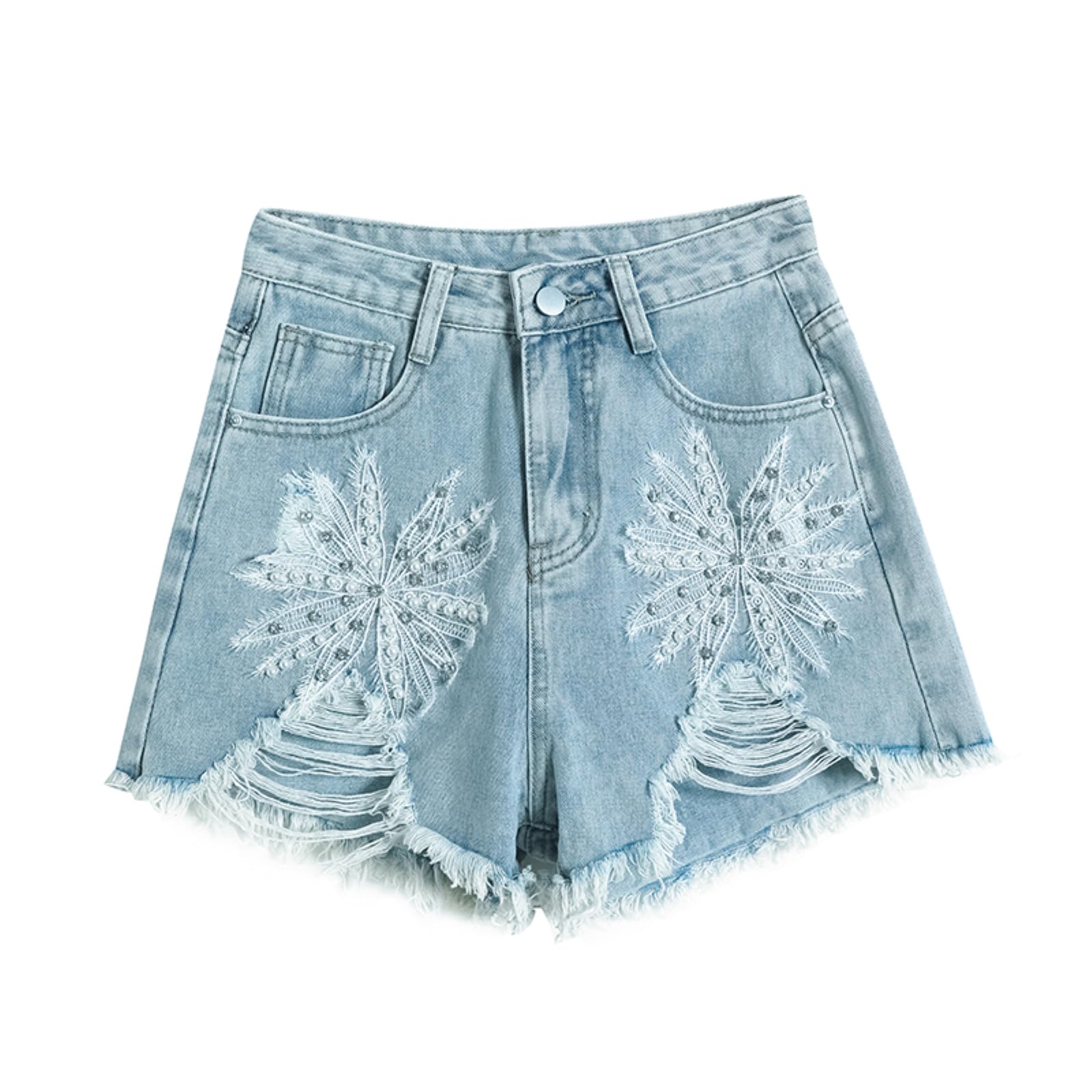 Short jean femme été taille haute qui galbe la silhouette sans serrer