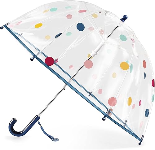 RONIARE Kids Clear Bubble Umbrellas for Rain Dome Windproof Umbrella for Kid Girls and Boys
