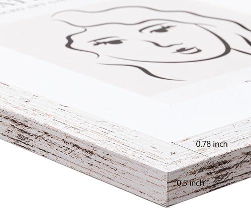 Vista 225 de eletecpro Juego de 10 marcos de fotos de 8.5 x 11 pulgadas, collage de fotos, decoración de pared, fotos de 5 x 7 con paspartú o de 8.5 x 11 Negro