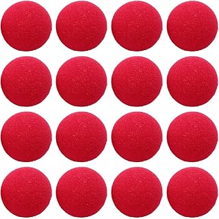 EXCEART 40pcs Red Clown Nose Sponge Balls Lightweight Comfortable Party Props for Halloween Cosplay Costume Parties Carnivals Professional Clowns Festive Decor