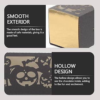 REPOLAR ハロウィン アソートボックス Amazon.com: LUOZZY 50Pcs Halloween Paper Box Holl Candy Box