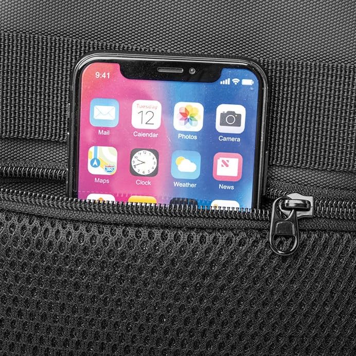 PAIF Zaino Ryanair 40x30x20 Premium Waterproof, Bagaglio a Mano Sottosedile con Porta PC, Zaino da Viaggio Uomo Donna, Apertura 180°, USB, Tasca Antifurto, Fascia Trolley, Nero (1, Nero)