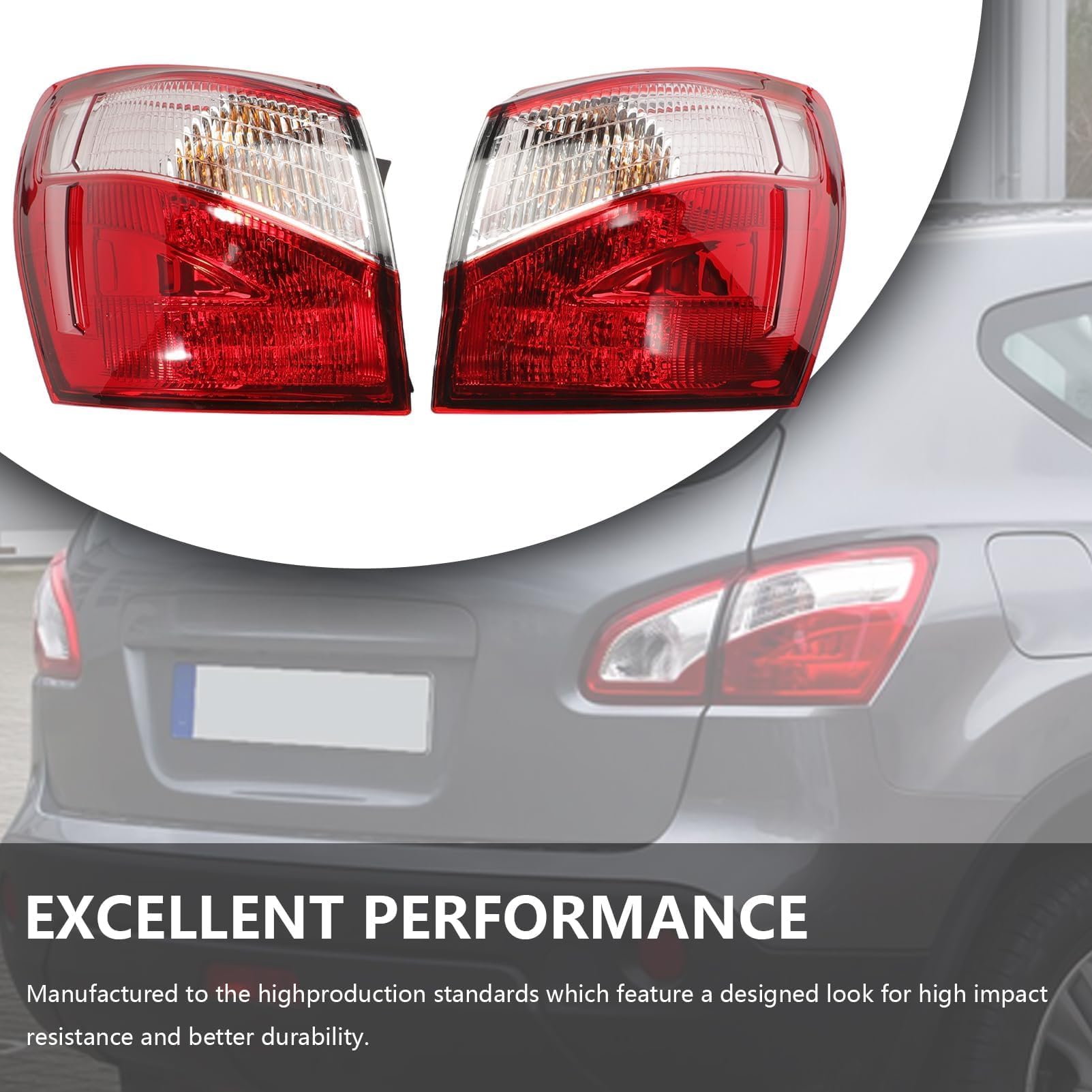 2x Fanale Posteriore Luce Posteriore Notte Freni Auto Fanalini Sinistro Destro Per Qashqai J10 2010-2014 26550BR00A