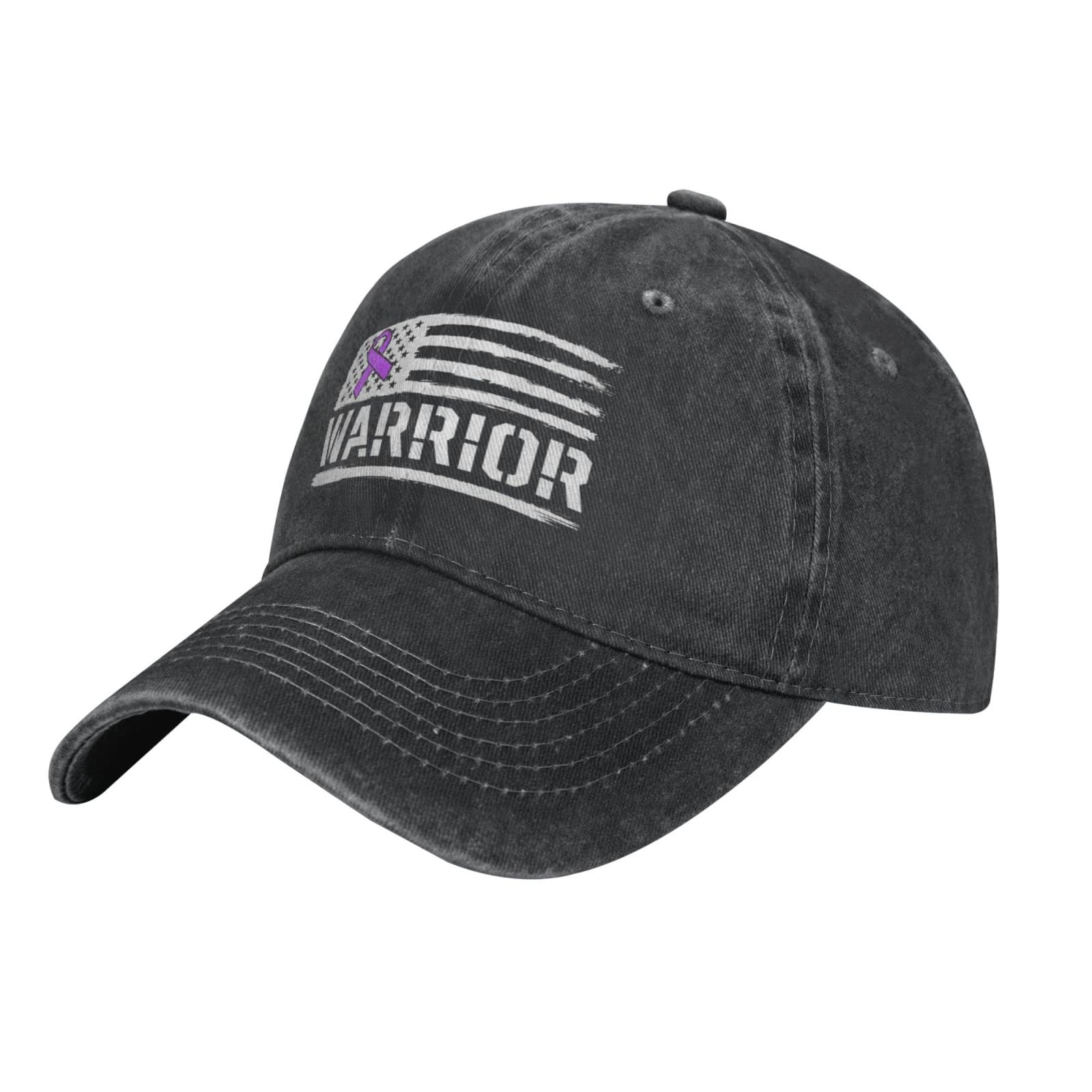 Rfshop Unisex #222 Epilepsy Warrior Baseball Cap,Washed Cotton Trucker Hats Vintage Dad Hat Adjustable For Men Women Black