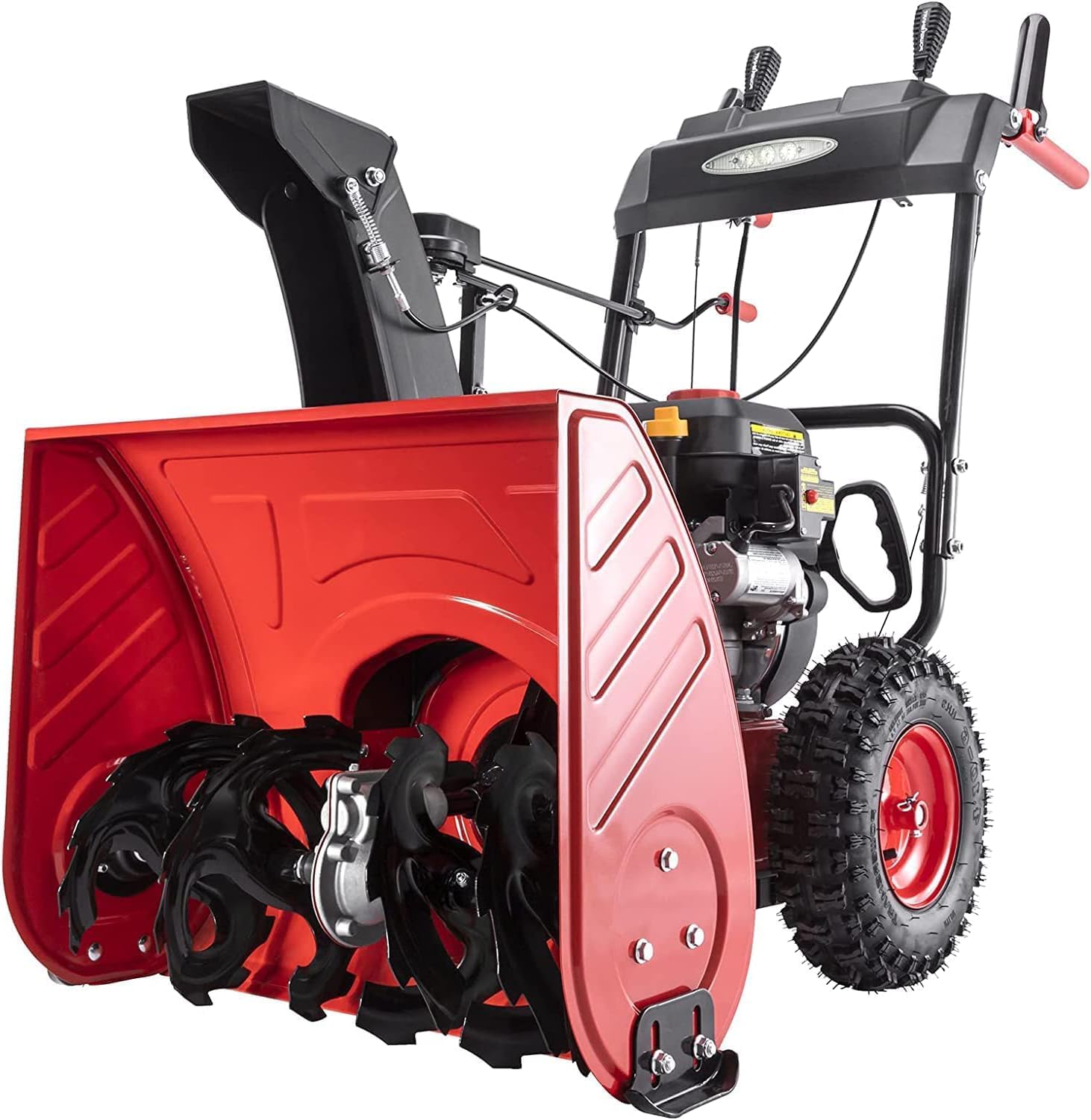 Powersmart Snow Blower, 24 Inch Snow Blower Gas Powered, 2Stage 212cc B&S Engine