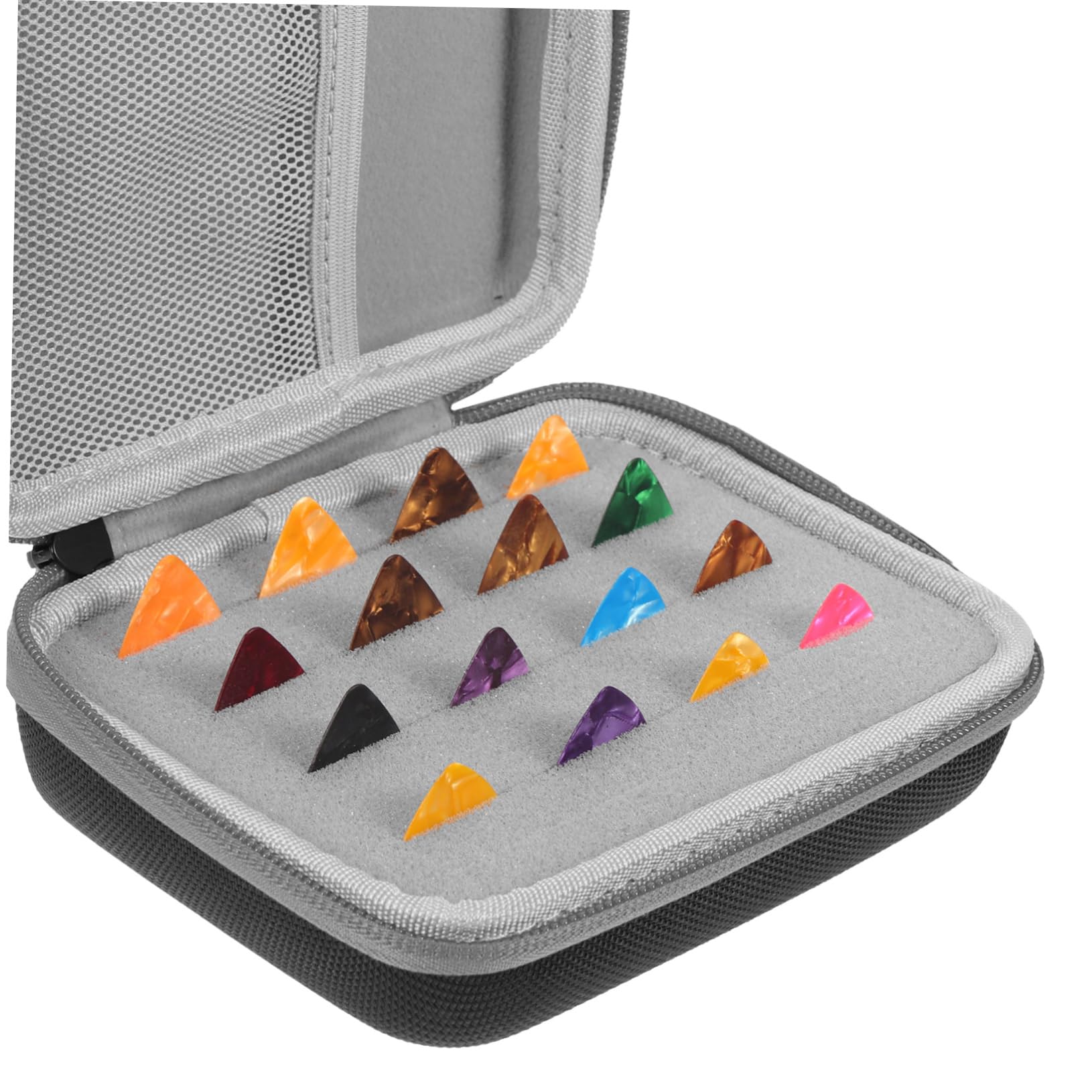 VICASKY 3juegos Estuche De Almacenamiento para Púas De Guitarra con Púas De Accesorios Prácticos para Guitarra Folk Color Aleatorio para Guardar y Pequeños Accesorios