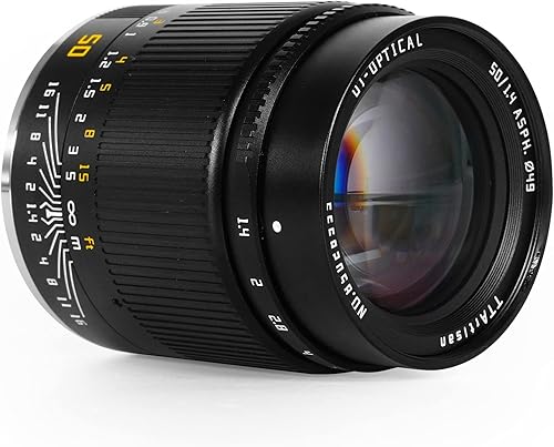Miniatura 3 de TTArtisan Lente de cámara sin espejo de enfoque manual F1.4 de 1.969 in para cámaras E-Mount como A7 A7ll A7lll A7R A7RlV A7S A7SII A7SII A7SIII A9