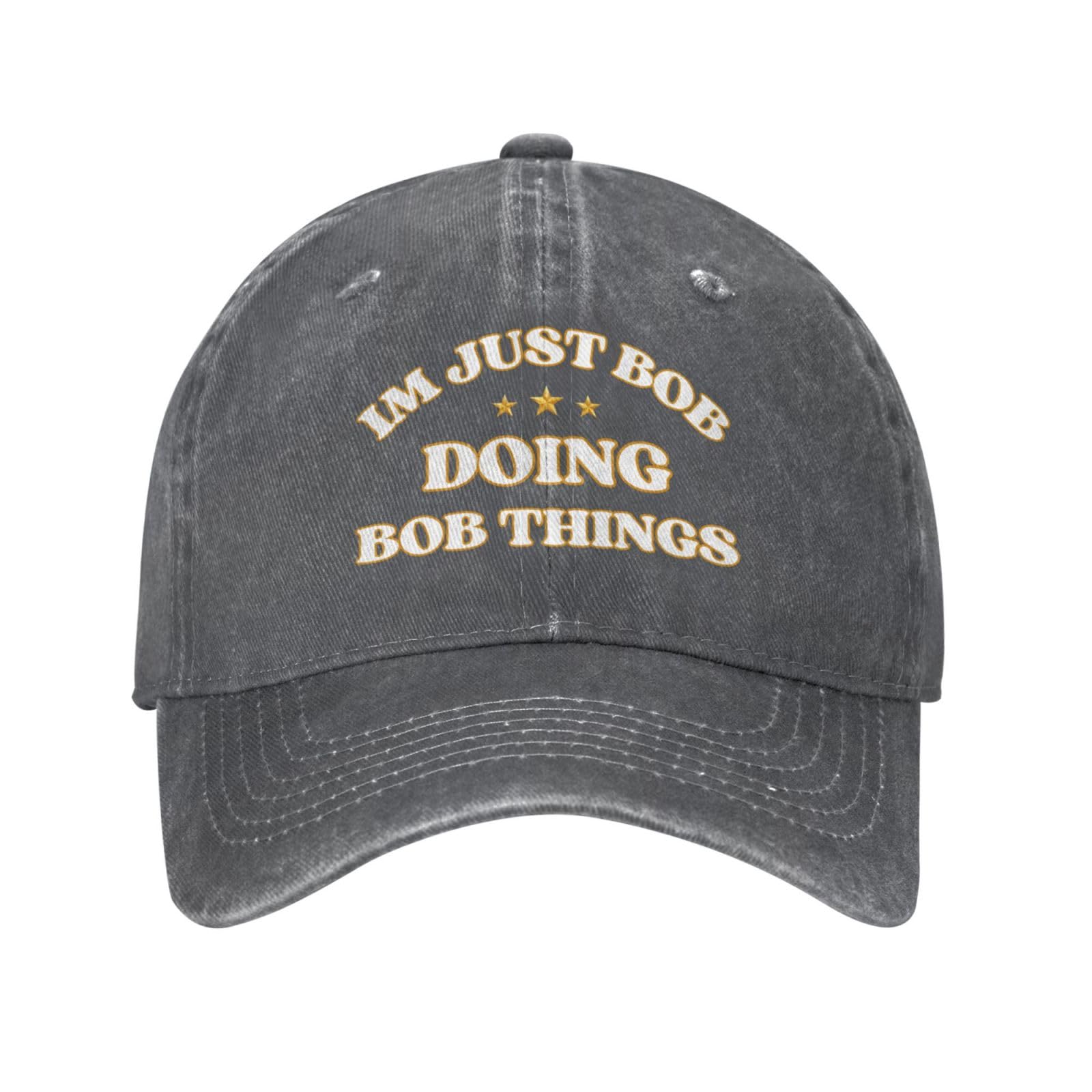 FWJZDSP Im Just Bob Doing Bob Things Hat Trucker Hats Baseball Cap Adjustable Sports Unisex Caps Deep Heather
