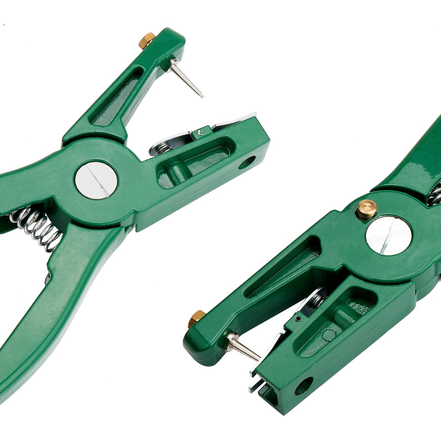 Pinze per Etichette per Animali Bestiame Animale Marchio Auricolare Pinza Applicatore per l'Installazione di Suini Bovini Pecore Orecchio Marchio Auricolare (Verdi)