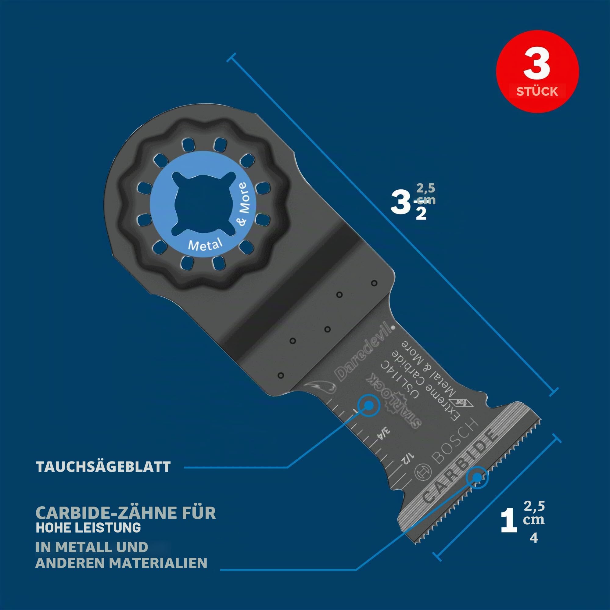 Bosch osl034 C Starlock Hartmetall Einstechschleifen Klinge, P 0 wattsW, 0 voltsV