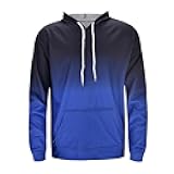 Men's Gradient Fashion Sweatshirts with Hooded Pullover Baggy Lightweight Oversized Athletic Hoodies Fall Winter Tops