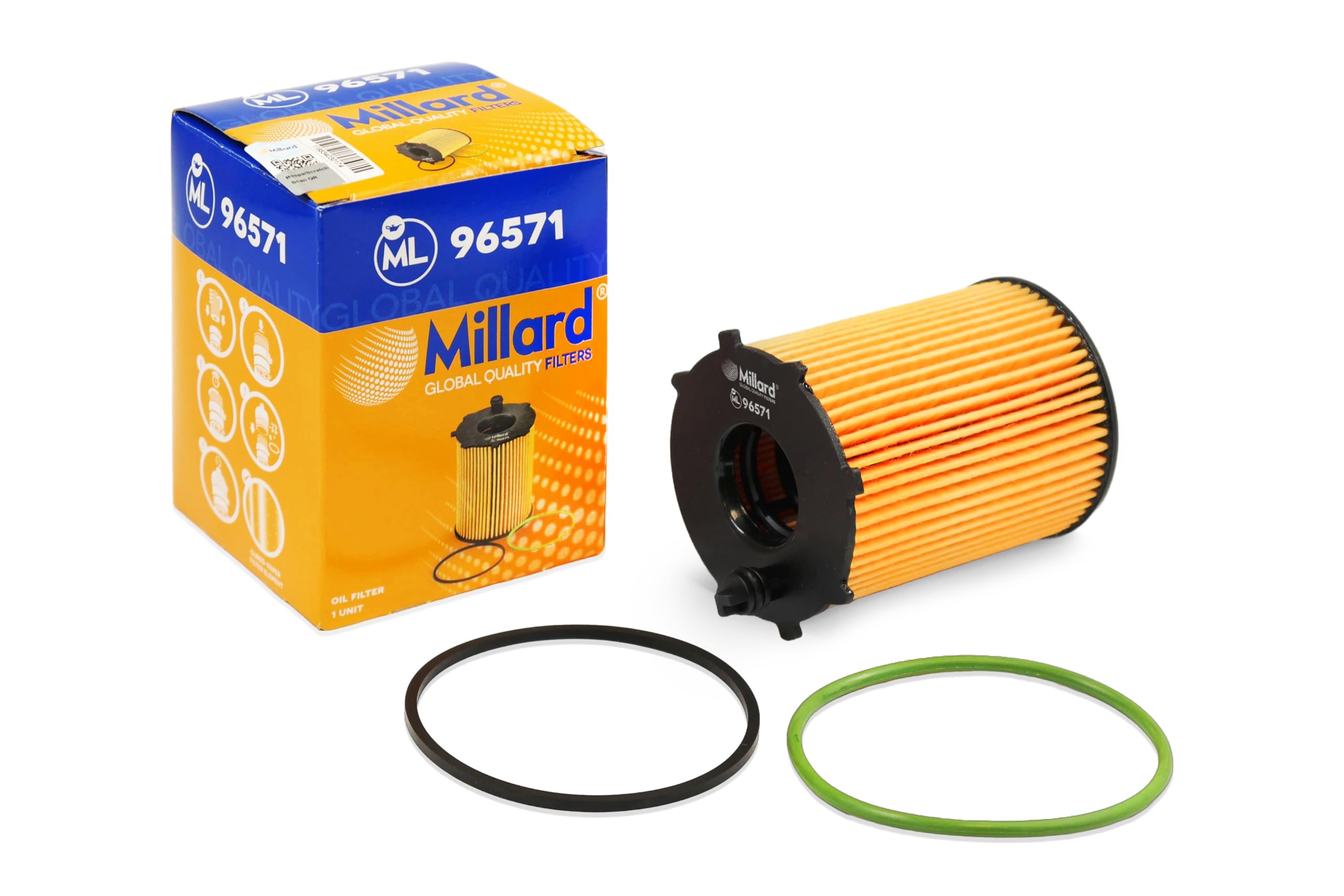 Millard Filters Filtro de Aceite para Coche ML5566 87x78 mm M20x1.5 Spin On Global Quality — view 60