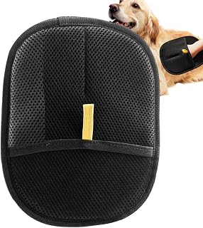 Double-Sided Pet Grooming Glove For Dogs & Cats | Cloth, 21x18x1cm, 100g | Washable Cleaning Mitt For & Bathing | Small, Medium Or Large Pet
