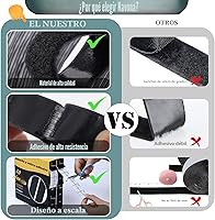 Vista 7 de Navona Tiras de gancho y bucle de 30 pies x 1 pulgada con adhesivo, 2 rollos de cinta de gancho y bucle resistente con respaldo para el hogar