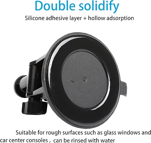 Miniatura 2 de PellKing Soporte de ventosa para cámara de acción con almohadilla adhesiva para salpicadero de automóvil, parabrisas y soporte de ventana compatible