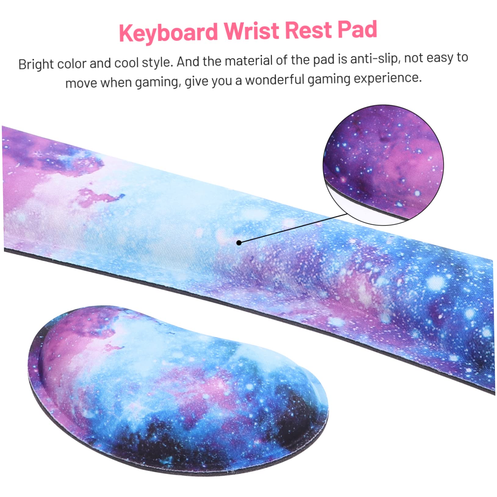 STOBOK 3 Set Di Poggiapolsi Ergonomici Per Tastiera Poggiapolsi in Memory Foam Poggiapolsi Per Mouse Poggiapolsi Per Computer 2 Pezzi*3