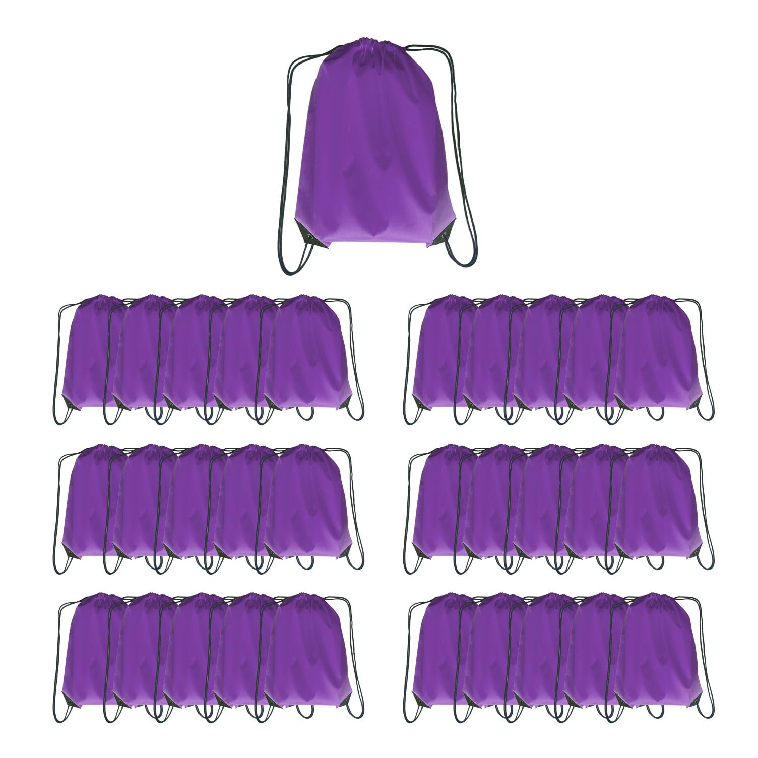 JohahaTim Drawstring Backpack Bulk 30 Packs Draw String Backpack Bags DIY Gym Sports Traveling Trip ride Pedestrianism Yoga Cinch Bag Sackpack