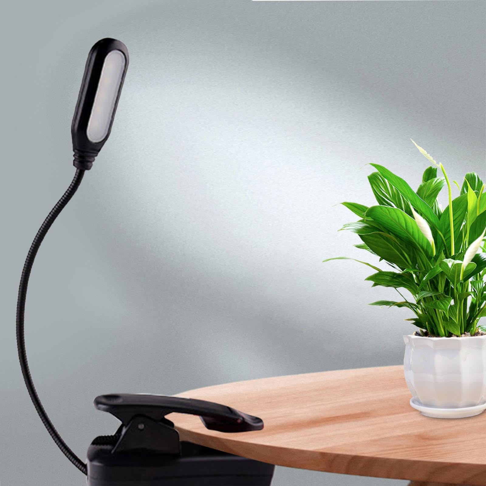 Set di 10 luci da lettura a LED con clip per lettori che leggono a letto amanti dei libri con batteria