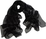 Fashionable Solid Color Chiffon Scarf - Neon Green