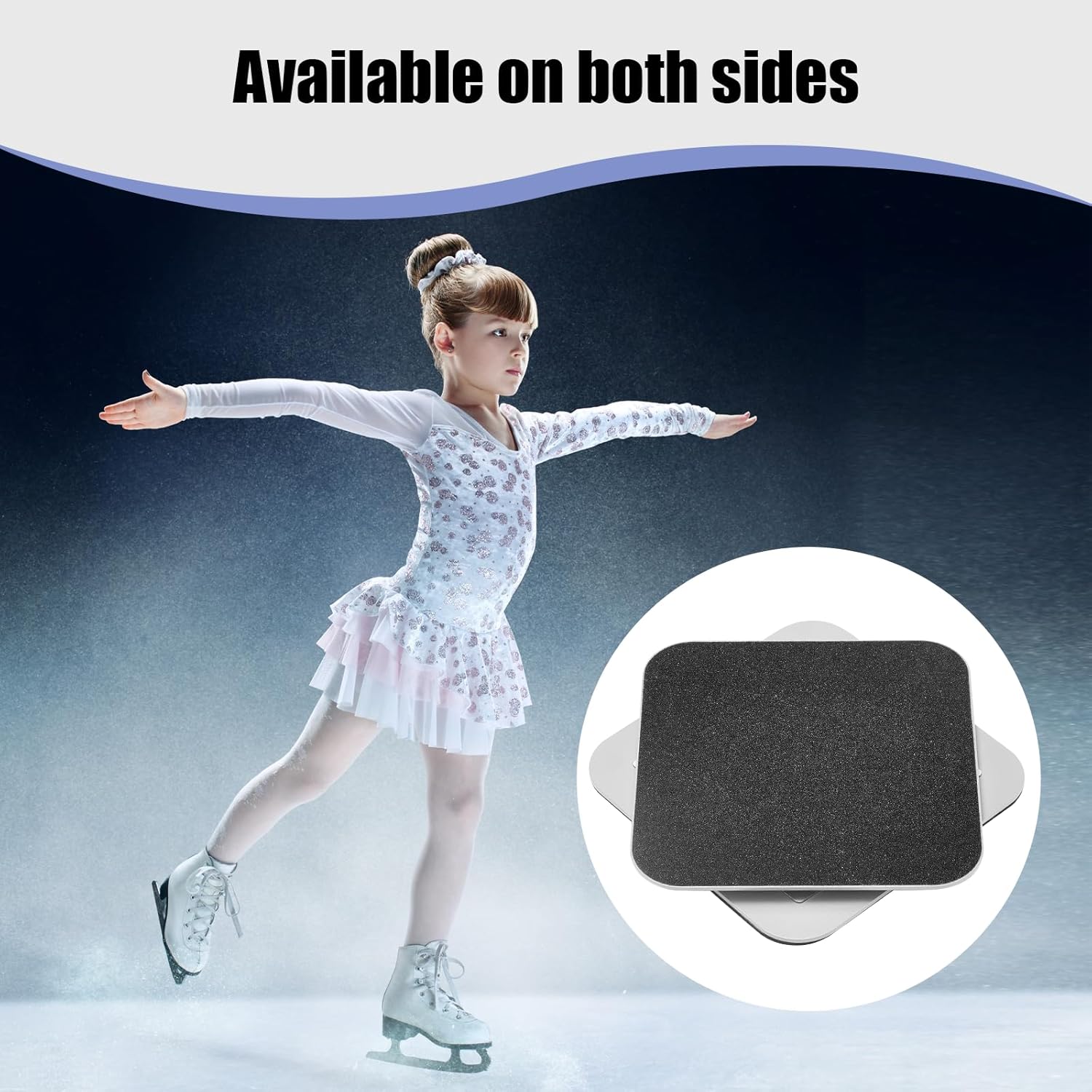 Syhood Figure Ice Skating Spinner Improves Metal Training Aid Dance Turning Board for Ice Skaters Gymnastics Dance and Ballet Pirouette