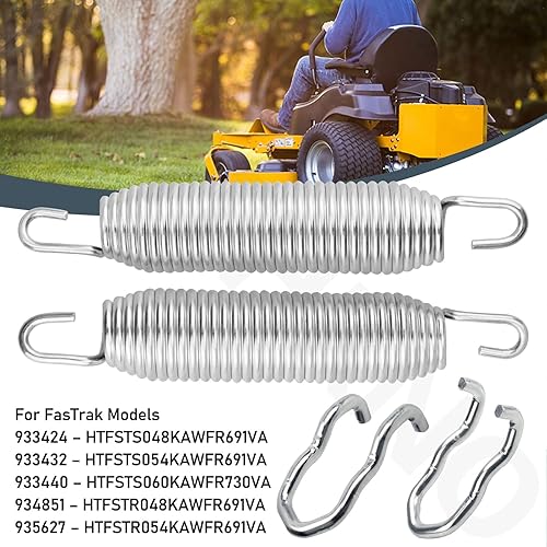 Miniatura 4 de 607616 1 x 6.75 - Muelle tensor de tensión compatible con cortacésped Hustler Raptor FastrakZero Giro, Reemplazar el modelo 607616, 122388, 604291 -