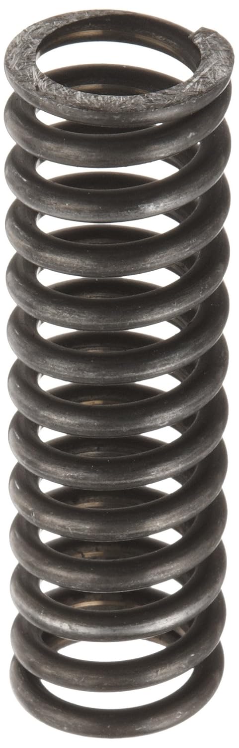 Music Wire Compression Spring, Steel, Inch, 1.225 OD, 0.177 Wire Size, 3.744 Compressed Length, 5 Free Length, 109.36 lbs Load Capacity, 87.1 lbs/in Spring Rate (Pack of 10)