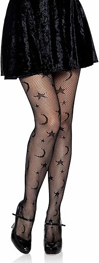 Leg Avenue womens Dark Alternative Fishnet Tights